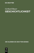 Cover: Geschichtlichkeit - De Gruyter