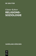 Cover: Religionssoziologie - De Gruyter