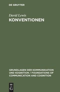 Cover: Konventionen - De Gruyter