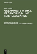 Cover: Briefwechsel und Streitschriften - De Gruyter
