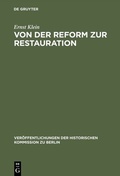 Abbildung von: Von der Reform zur Restauration - De Gruyter