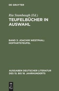 Cover: Joachim Westphal: Hoffartsteufel - De Gruyter