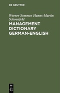Cover: Management Dictionary German-English - De Gruyter
