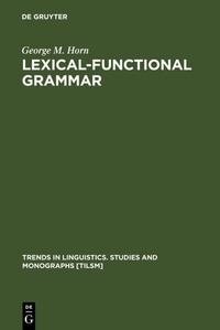 Abbildung von: Lexical-Functional Grammar - De Gruyter Mouton