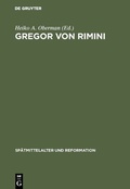 Cover: Gregor von Rimini - De Gruyter