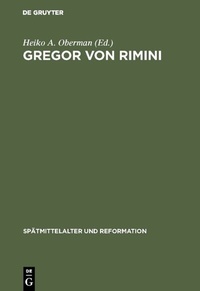 Enlarge image Cover: Gregor von Rimini - De Gruyter