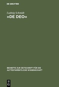 Cover: &raquo;De Deo&laquo; - De Gruyter