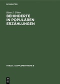 Cover: Behinderte in popul&auml;ren Erz&auml;hlungen - De Gruyter