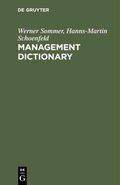 Cover: Management Dictionary - De Gruyter