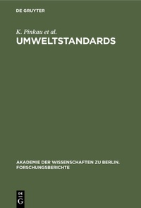 Abbildung von: Umweltstandards - De Gruyter
