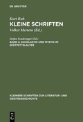 Cover: Scholastik und Mystik im Sp&auml;tmittelalter - De Gruyter
