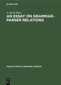 Cover: An Essay on Grammar-Parser Relations - De Gruyter Mouton