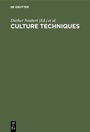 Cover: Culture Techniques - De Gruyter
