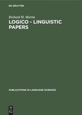 Cover: Logico - Linguistic Papers - De Gruyter Mouton