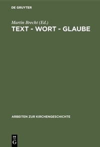 Abbildung von: Text - Wort - Glaube - De Gruyter