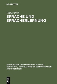 Abbildung von: Sprache und Spracherlernung - De Gruyter