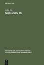 Cover: Genesis 15 - De Gruyter