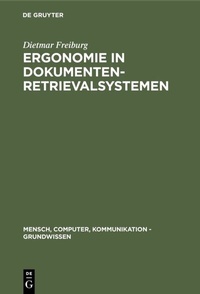 Abbildung von: Ergonomie in Dokumenten-Retrievalsystemen - De Gruyter
