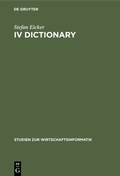 Bild: IV Dictionary - De Gruyter