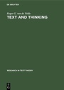 Cover: Text and Thinking - De Gruyter