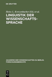 Abbildung von: Linguistik der Wissenschaftssprache - De Gruyter