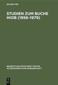 Abbildung von: Studien zum Buche Hiob (1956-1979) - De Gruyter