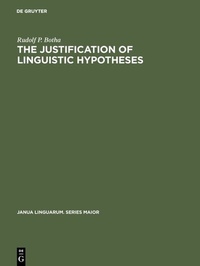 Enlarge image Cover: The Justification of Linguistic Hypotheses - De Gruyter Mouton