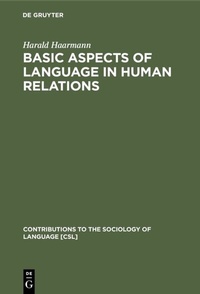 Abbildung von: Basic Aspects of Language in Human Relations - De Gruyter Mouton