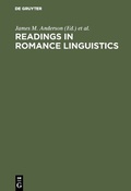 Cover: Readings in Romance Linguistics - De Gruyter Mouton