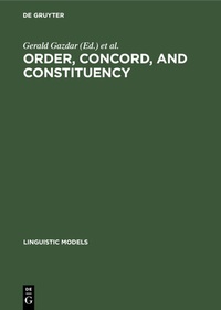 Abbildung von: Order, Concord, and Constituency - De Gruyter Mouton