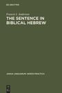 Cover: The Sentence in Biblical Hebrew - De Gruyter Mouton