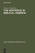Cover: The Sentence in Biblical Hebrew - De Gruyter Mouton