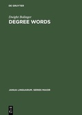Cover: Degree Words - De Gruyter Mouton