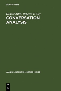 Enlarge image Cover: Conversation Analysis - De Gruyter Mouton