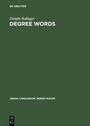 Cover: Degree Words - De Gruyter Mouton