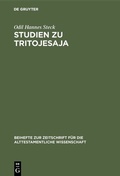 Cover: Studien zu Tritojesaja - De Gruyter