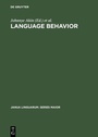 Cover: Language Behavior - De Gruyter Mouton