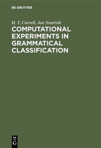 Abbildung von: Computational Experiments in Grammatical Classification - De Gruyter Mouton