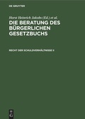 Cover: Recht der Schuldverh&auml;ltnisse II - De Gruyter