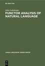 Cover: Functor Analysis of Natural Language - De Gruyter Mouton