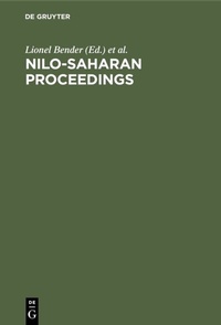 Enlarge image Cover: Nilo-Saharan Proceedings - De Gruyter Mouton