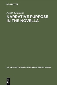 Abbildung von: Narrative Purpose in the Novella - De Gruyter Mouton