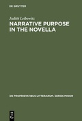 Cover: Narrative Purpose in the Novella - De Gruyter Mouton