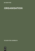 Cover: Organisation - De Gruyter