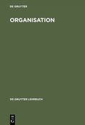 Cover: Organisation - De Gruyter