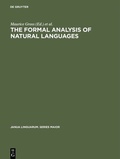 Cover: The Formal Analysis of Natural Languages - De Gruyter Mouton