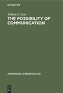 Cover: The Possibility of Communication - De Gruyter Mouton