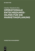 Cover: Operationale Entscheidungshilfen f&uuml;r die Marketingplanung - De Gruyter