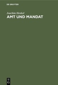Cover: Amt und Mandat - De Gruyter