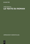 Bild: Le Texte du Roman - De Gruyter Mouton